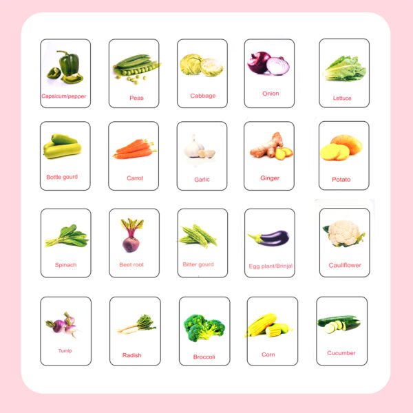 Combo -  Fruits, Shapes, Colours, Body Parts & Vegetables - Image 6
